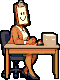 THE SCREENER, pixel-art sprite